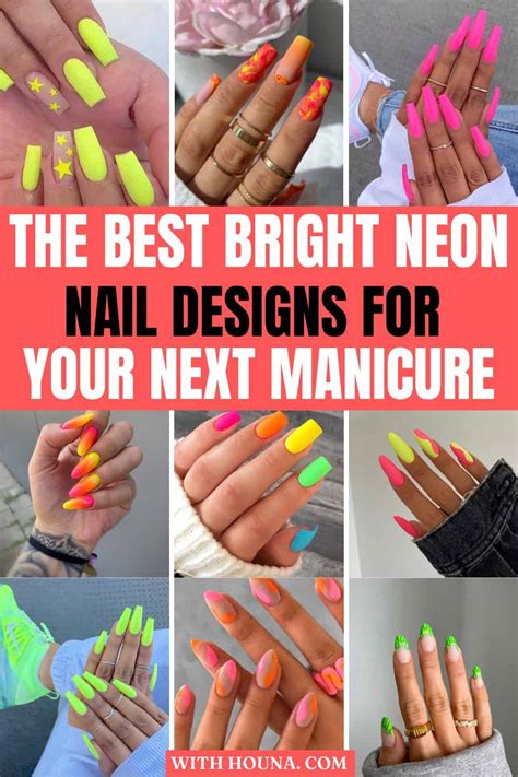 49 Bright Neon Nail Designs and Neon Nail Colors For Your Next Mani ...