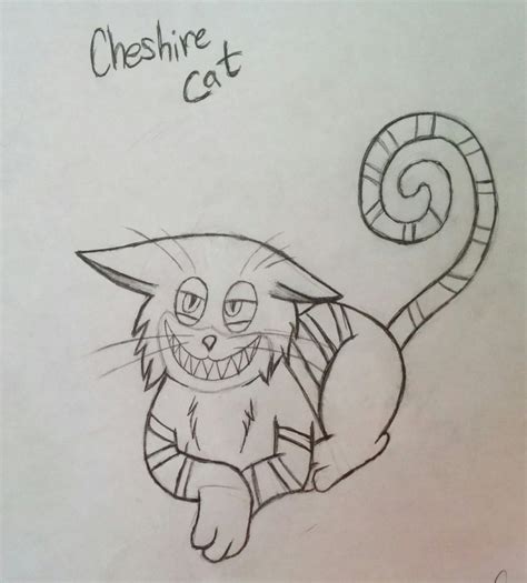 Cheshire Cat Sketch at PaintingValley.com | Explore collection of ...
