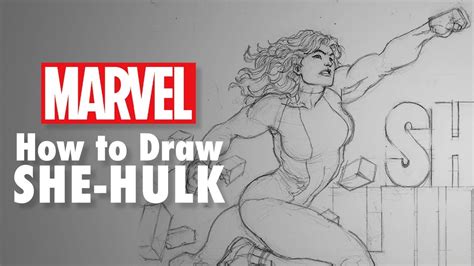 How to Draw She-Hulk LIVE w/ Aaron Kuder! | Marvel Comics - YouTube
