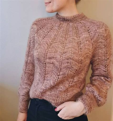 Женский свитер спицами Fern (Bregne) - Вяжи.ру | Hand knitted sweaters ...