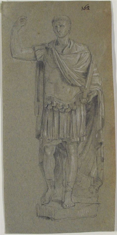 Anonymous, French, 18th century - Classical Male Nude Statue - The