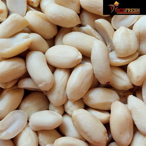 Jual Kacang Tanah Kupas / Kacang Kupas SUPER ukuran JUMBO/BESAR/KECIL ...