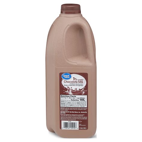 Great Value 1% Lowfat Chocolate Milk | Fig App