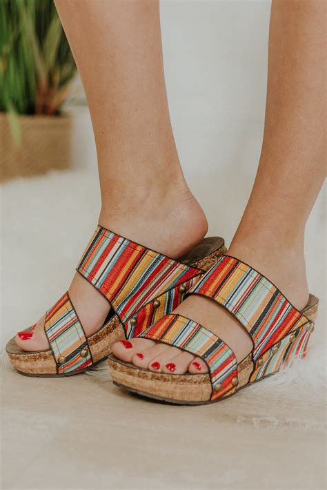 Volatile Vittoria Wedge Slide ~ Spring Sarape | Footwear design women ...