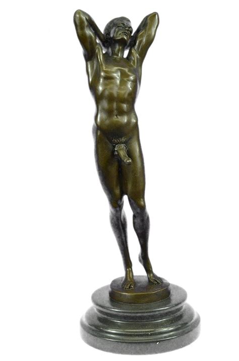 Sold Price: NUDE MALE STATUE MAN SCULPTURE GAY ART BRONZE STATUES