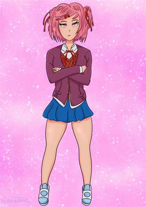 natsuki ddlc rework  servantesnc  deviantart