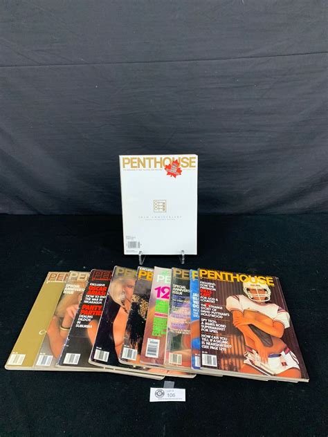 A Lot of 10 Penthouse Magazines From 1980-90s