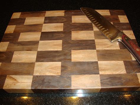 Maple And Walnut End Grain Cutting Board | Maker Marketplace