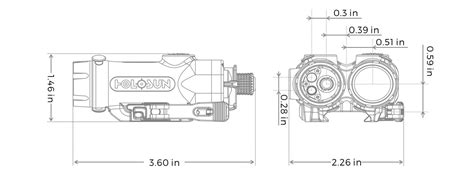 holosun elite le visible ir laser illuminator red green