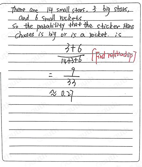 Solved: In a packet of stickers there are 14 small stars, 3 big stars