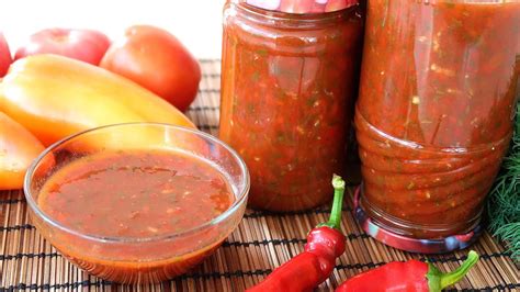 Вкуснейший соус из помидор на зиму Сацебели Его можно просто есть ...