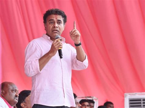 ktr hints  strong action   insulting telangana cm
