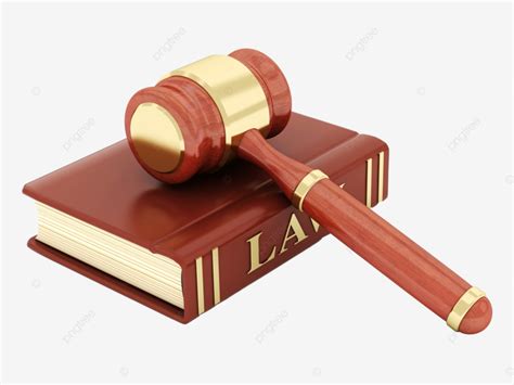 Beautiful Image Of Judicial Attributes Symbol, Mallet, Classic, Render ...