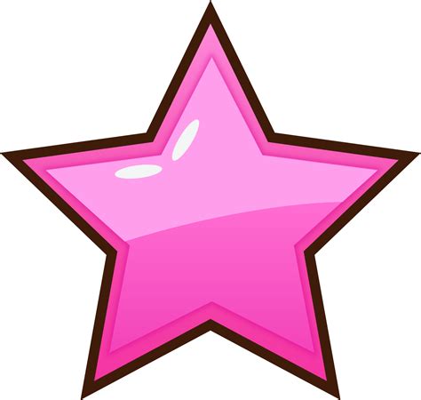 botón de estrella rosa de dibujos animados 10983483 PNG