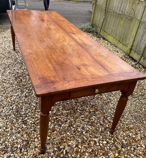 large farmhouse table  cherrywood