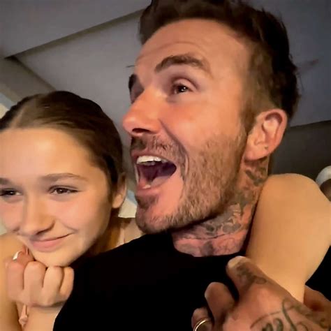 David Beckham, daughter Harper sing along to 'Crocodile Rock' at Elton ...