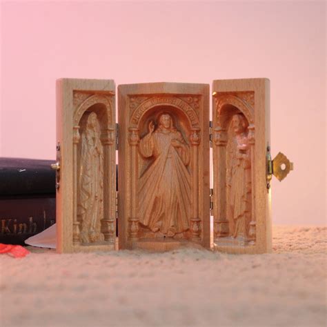 Altar Wood Carving Wood Carving Catholic Icons Wooden - Etsy