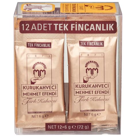 Mehmet Efendi Turkish Coffee (Turk Kahvesi) 12*6g - Turkish Market