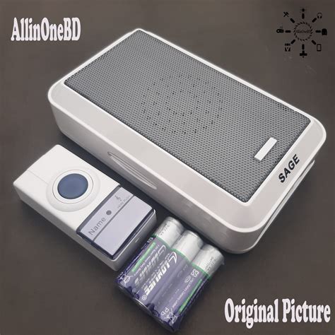 Sage Portable Wireless Door Calling Bell with Remote Control/ Sage