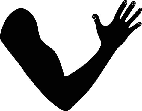 parts   human arm simple hand drawn illustration  vector