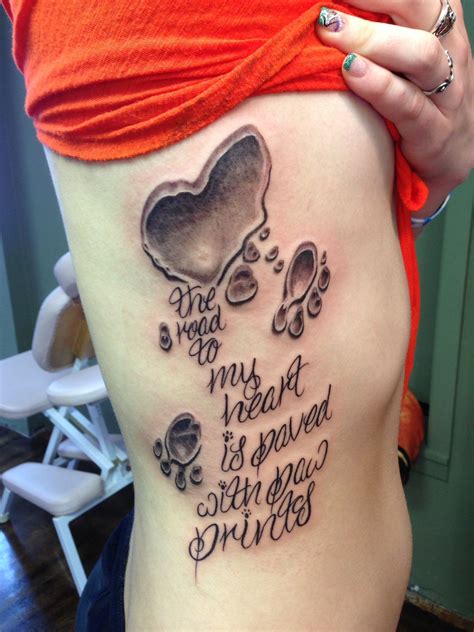 memory of dog tattoo 2