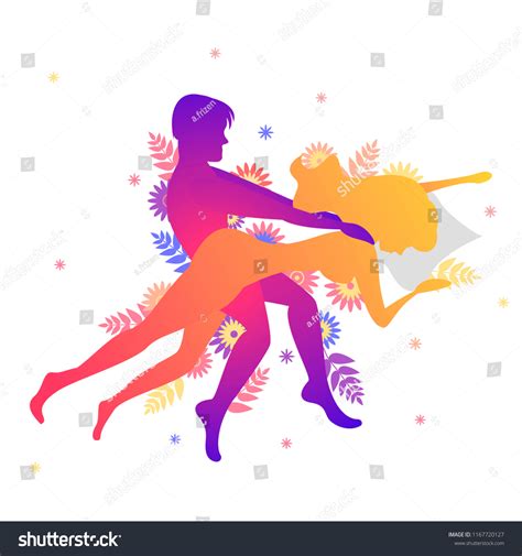 Kama Sutra Sexual Pose Crisscross Man Stock Vector (Royalty Free