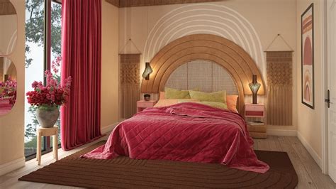 Playful and Vibrant Boho Bedroom - Homilo