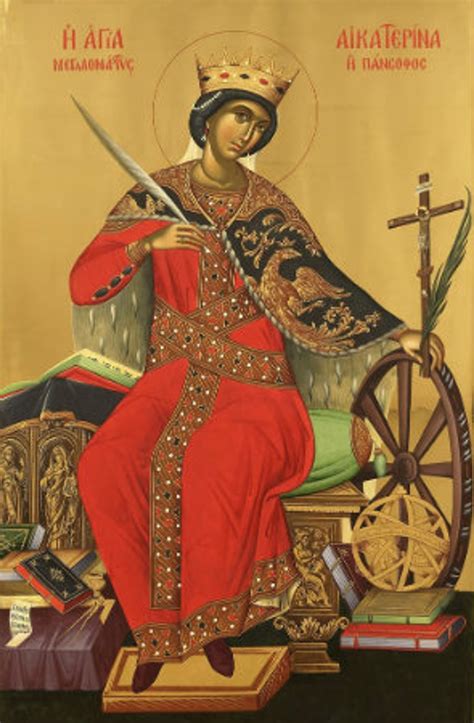 st katherine  great icon icon iii vatopedi orthodoxgiftscom