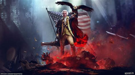 0badass george washington. badass presidents wallpaper ...