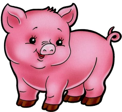 поросёнок, животные | Cute cartoon faces, Pig art, Cartoon animals