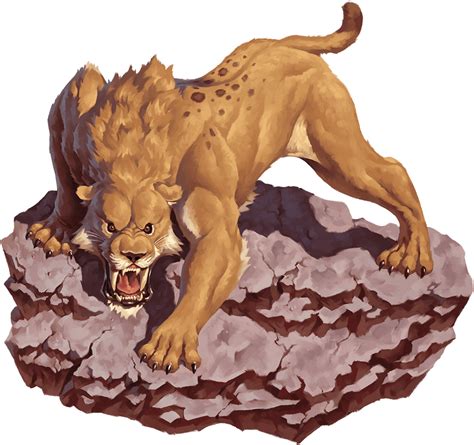 saber toothed tiger monsters dd