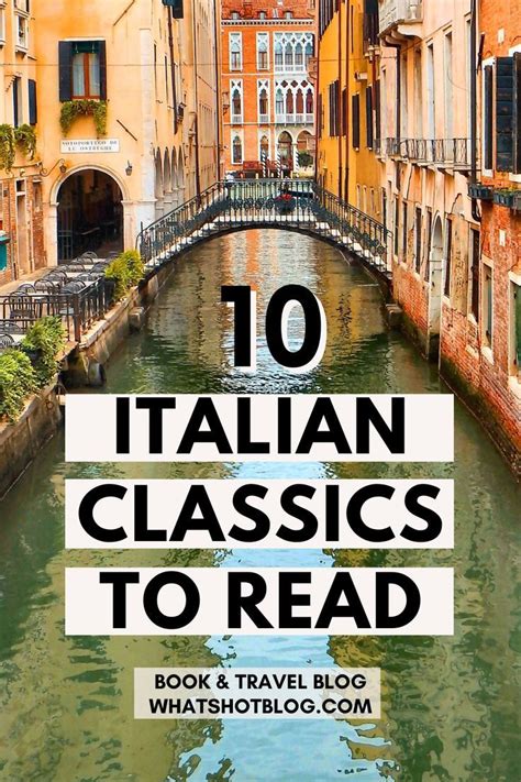 10 Classic Italian Books You Need to Read in 2020 | Literary travel ...