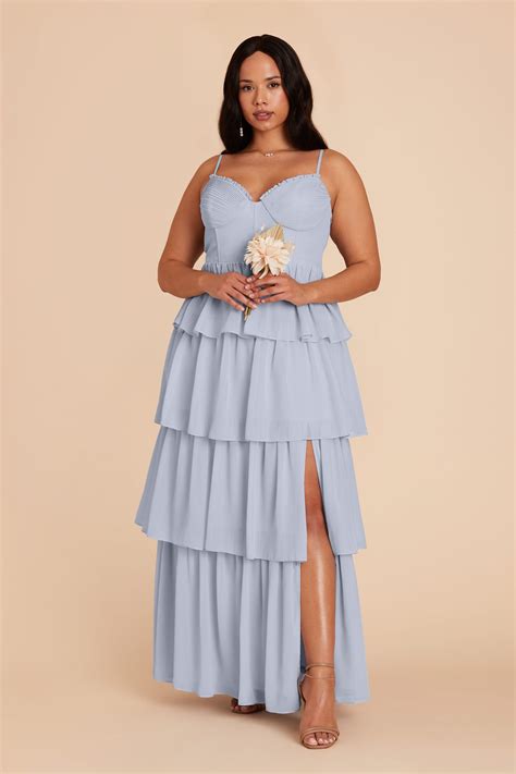 Ice Blue Bridesmaid Dresses Winter Wedding