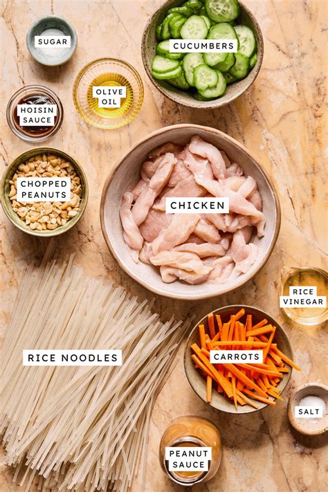 thai peanut chicken noodle bowls high protein lauren fit foodie