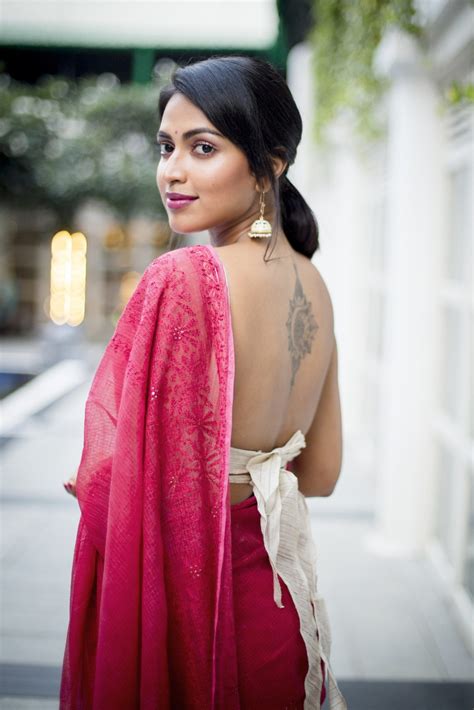 Amala Paul’s Pink Saree Look! - South Indian Actress
