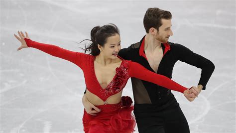 Watch: Wardrobe malfunction nearly derails Olympic ice dancing event