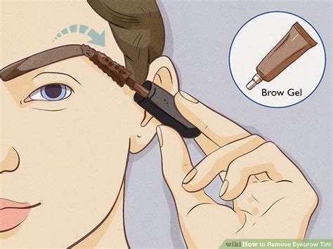 how to remove eyebrow tint at home