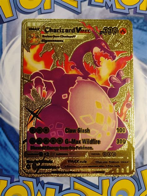 Mavin | Pokemon Gold Foil Charizard Vmax Gigantamax 330 SV107 SV122