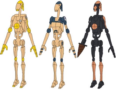 Specialized B1 Battle droid variants by PieGeo190 on DeviantArt