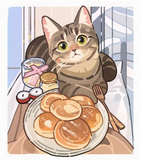 GENTLECAT on Twitter: "🥞"