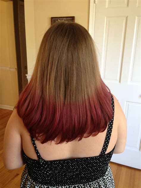 Ombré brown/red hair in 2024 | Dyed red hair, Red hair fade, Medium red