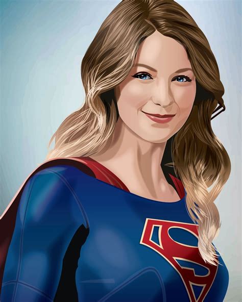 a digital painting of a woman in a superman suit