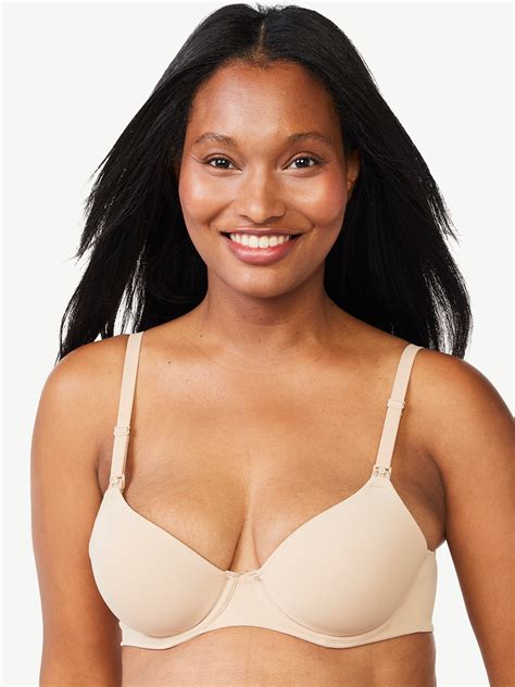 Joyspun Women's Maternity Nursing T-Shirt Bra with Flex Cup, Sizes 34B ...