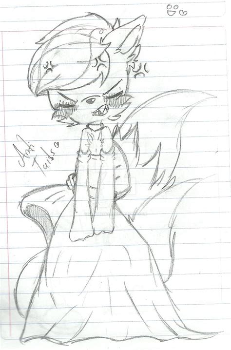 Miles Prower .Anti Tails. Dress by SomnbraRaul on DeviantArt