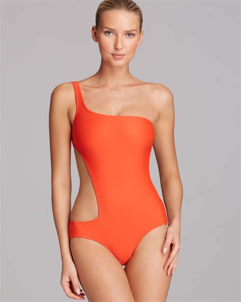 One shoulder cut out one piece swimsuit Virginia Cheap prom dresses new