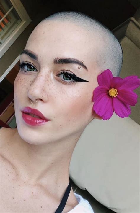 Pin by Home Run on Baldies | Bald girl, Shaved head women, Bald women