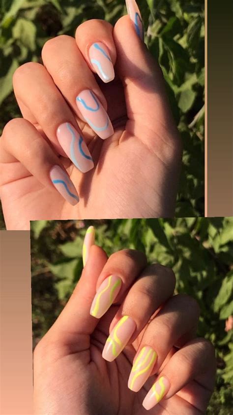 маникюр с линиями | Nails, Beauty