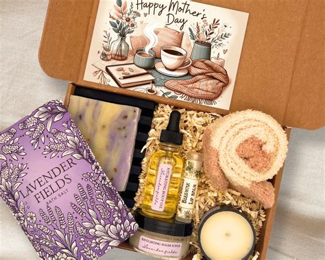 Mothers Day Gift Baskets, Spa Gift Box for Women, Personalized Self ...
