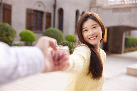 young couple dating sweet hand  hand image  picture