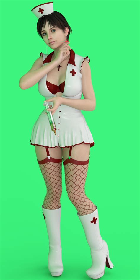 Rebecca Chambers sexy nurse by Falaba on DeviantArt
